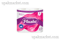 Туалетная бумага PLUSHE Super Light/Супер Формат 2х сл. 15м (4 рулона в упаковке)