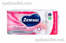 Туалетная бумага ZEMMA Deluxe 3слоя Роскошная орхидея 8шт