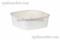 Картонный контейнер универсальный Smart BOWL 690 БЕЛЫЙ ДНО 145(124)х145(124)х51мм OSQ (OCQ, OCIQ, ОСК, ОЭСКЬЮ, ОСИКЬЮ)