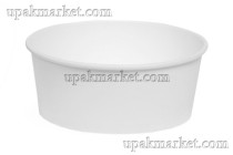 Емкость круглая Round Bowl 750 дно белая 150(128)х60мм вместимость 750мл OSQ (OCQ, OCIQ, ОСК, ОЭСКЬЮ, ОСИКЬЮ)