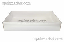 Коробка самосборная с прозрачной крышкой 340х230х60 R128 (1упх10шт)