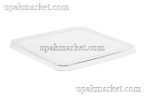 Крышка для фуршетной формы "Контейнер квадратный" 97х97мм  прозрачный PS 