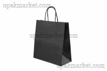 Пакет крафт с крученой ручкой б/п 220х120х250 ЧЕРНЫЙ 70г ПП
из первичного сырья