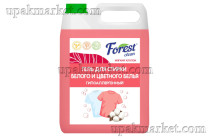 Гель для стирки белого и цветного белья "Мягкий хлопок" 5л канистра Forest Clean ЧЗ