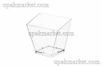 Креманка 75х75мм 200 мл "Сапфир" прозрачная PS /12уп х 20шт/
