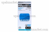 Перчатки латексные HIGH RISK МANUAL HR419 PRO защитные универсальные нестерильные голубые XL /10уп х 50шт/