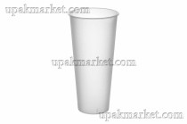 Стакан прозрачный (матовый) Bubble Cup ПП ВЗЛП 610-655мл.д.90мм.h179мм 20уп. по 10шт.(200шт/кор.) 