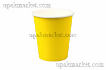 Стакан бумажный 0,180л 73мм ГН Желтый КБ /20уп х 50шт/																															