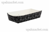 Картонный универсальный лоток Мега 165х70х40 Black