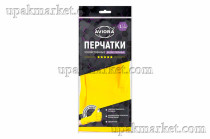Перчатки резиновые L 5 Звезд AVIORA ЧЗ