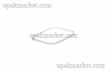 Крышка к банке прямоугольной ВЗЛП  200/280/500мл прозрачная 91х120мм