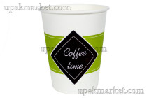 Стакан бумажный 250мл 80мм ГН Кофе (Coffee time) 50 шт*20уп (1000шт) Л-ПАК 